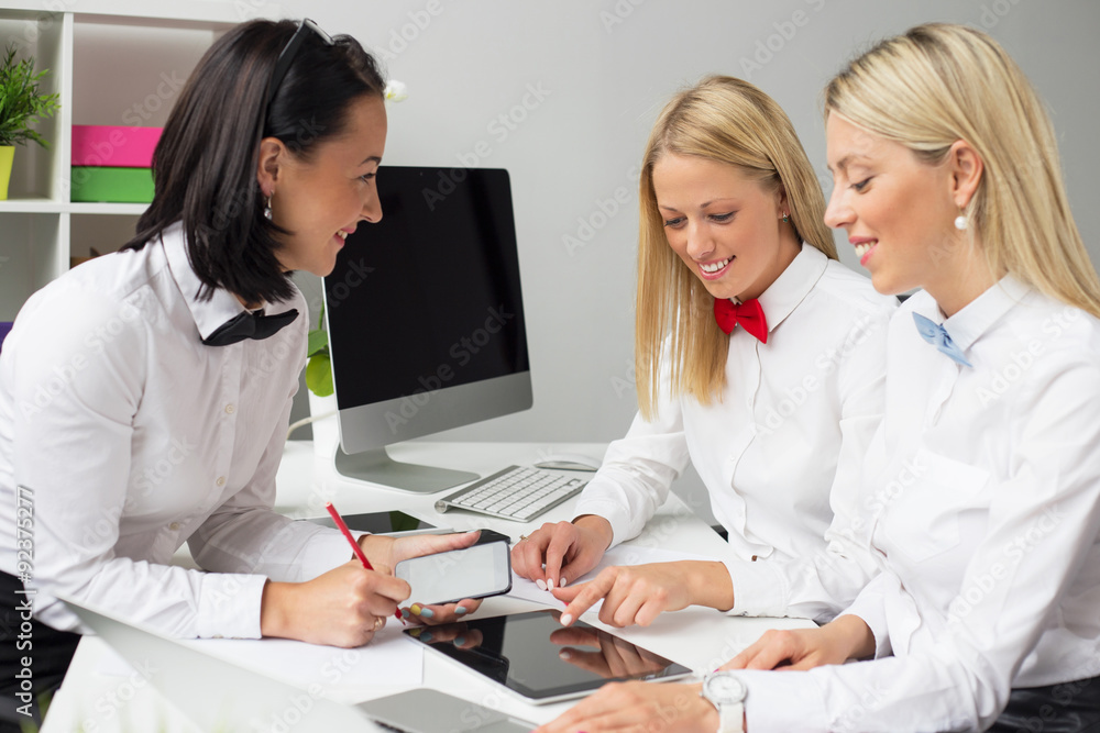 Young creative business women in the office Young creative business women in the office
