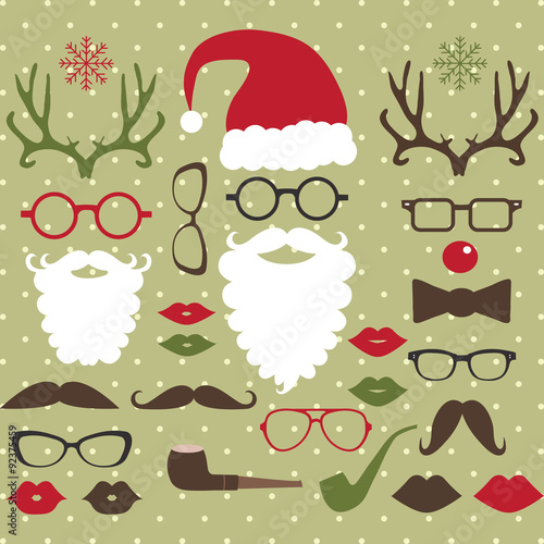 Christmas Photo Booth set