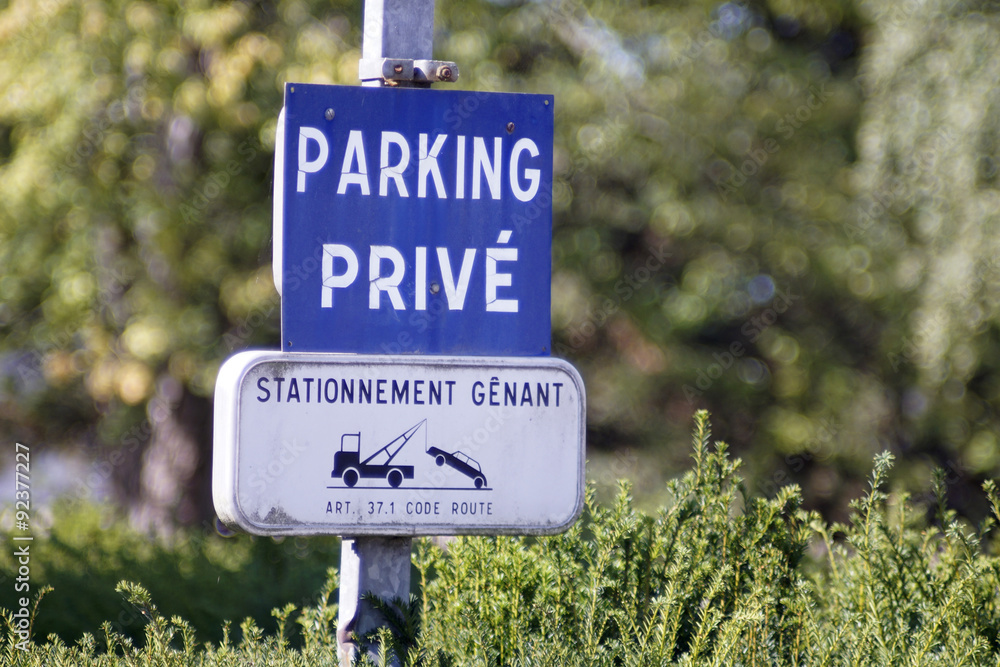 Fototapeta premium parking privé