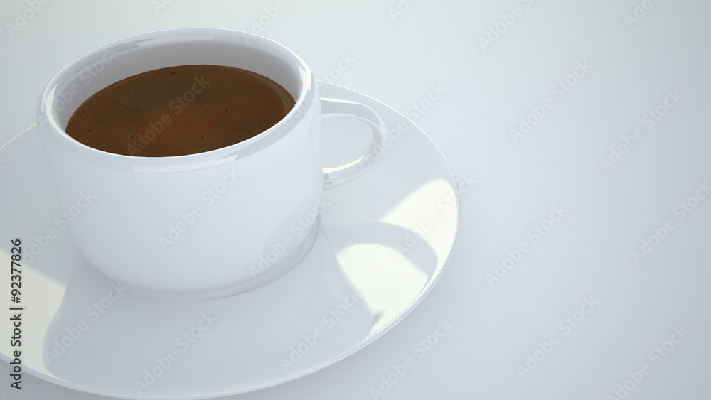 Fototapeta premium cup of coffee 3D