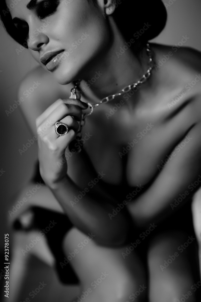 Obraz premium Sexy lady bw