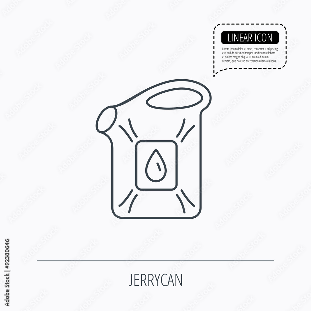 Jerrycan icon. Petrol fuel can with drop sign. Jerrycan icon. Petrol fuel can with drop sign.