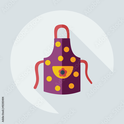Flat modern design with shadow icons apron