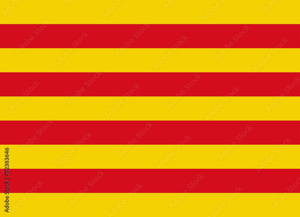 Naklejka premium catalonia flag vector