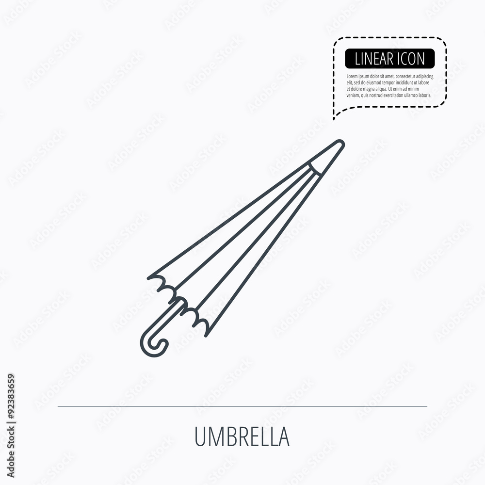 Umbrella icon. Water protection sign. Umbrella icon. Water protection sign.