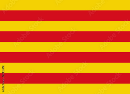 catalonia flag vector photo