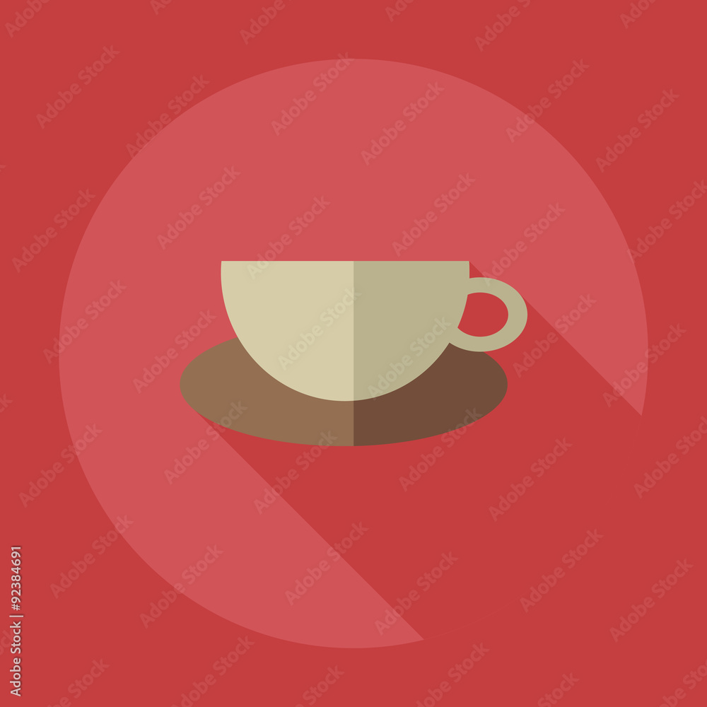 Flat modern design with shadow icons cup Flat modern design with shadow icons cup