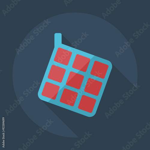 Flat modern design with shadow icons potholder