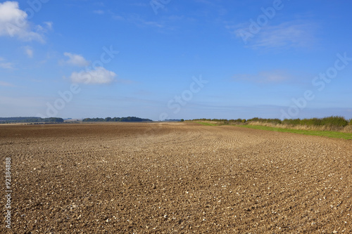 Slika na platnu chalky plowed soil
