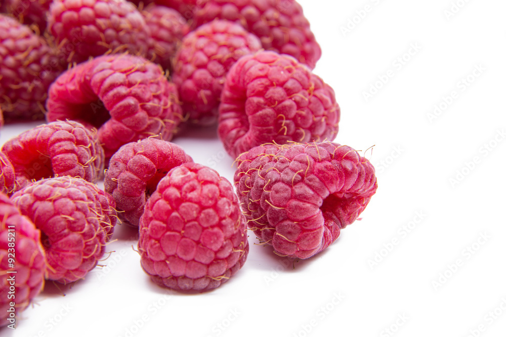 Raspberries isolated on white background Raspberries isolated on white background