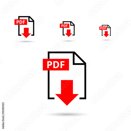 PDF file download icon