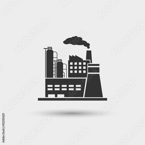 Industrial plant icon