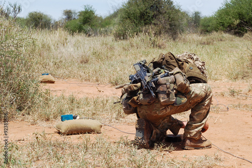 British Army bomb disposal expert. photo