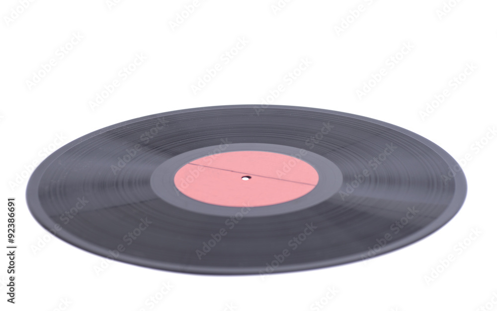 Vinyl disc isolated on white background Vinyl disc isolated on white background