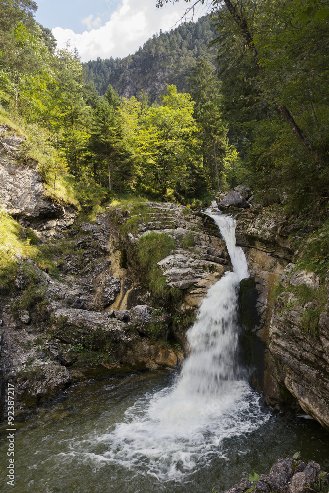 Wunschmotiv: Kuhflucht-Wasserfälle bei Farchant #92387217