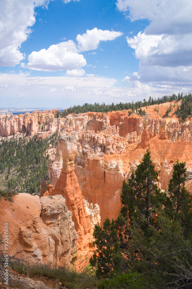 Deep sandstone canyons of Bryce Canyon national Park Deep sandstone canyons of Bryce Canyon national Park