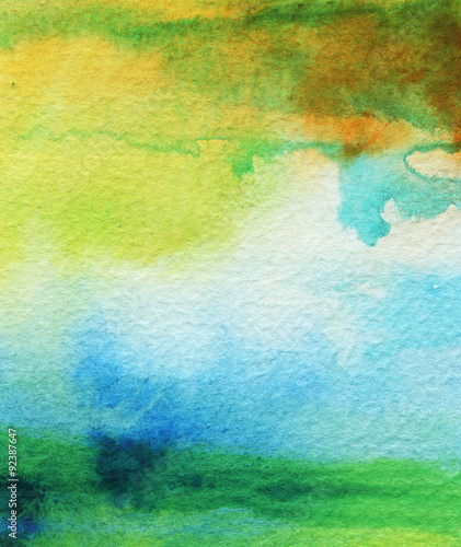 Abstract acrylic and watercolor painted background. © Liliia