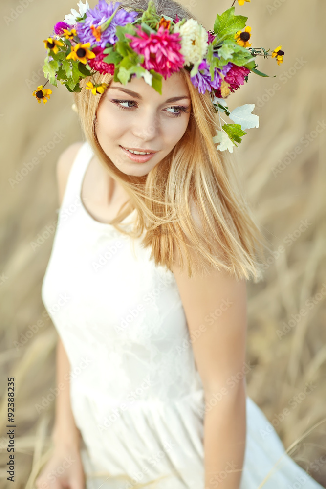 beautiful woman in flowers beautiful woman in flowers
