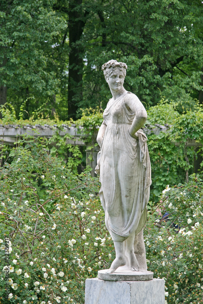 ST. PETERSBURG, TSARSKOYE SELO, RUSSIA - JUNE 26, 2008: The Catherine Park Sculpture ST. PETERSBURG, TSARSKOYE SELO, RUSSIA - JUNE 26, 2008: The Catherine Park Sculpture