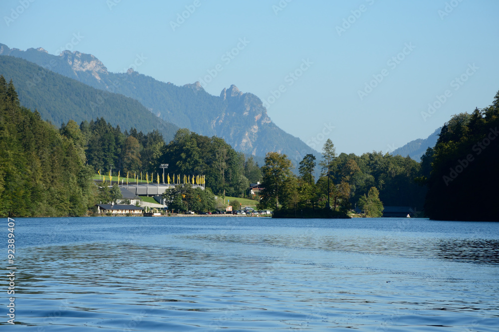 Koenigssee lake and mountains