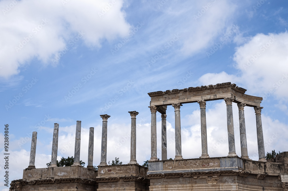 Fototapeta premium Monumental teatro de la antigua ciudad romana de Mérida. España