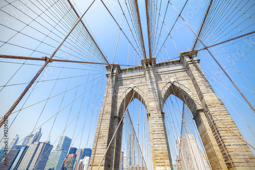Brooklyn Bridge in New York City, USA. © MaciejBledowski