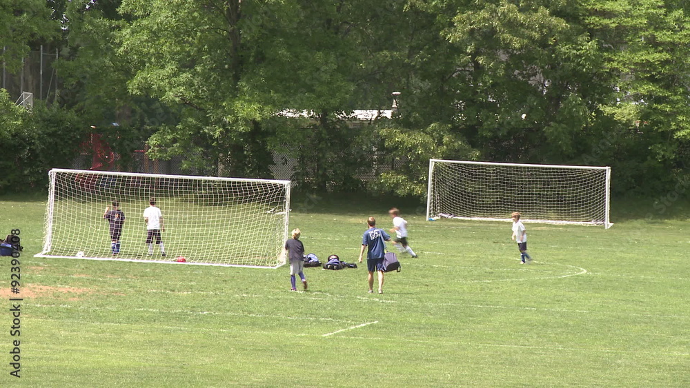 Elementary School Boys Playing Soccer Elementary School Boys Playing Soccer
