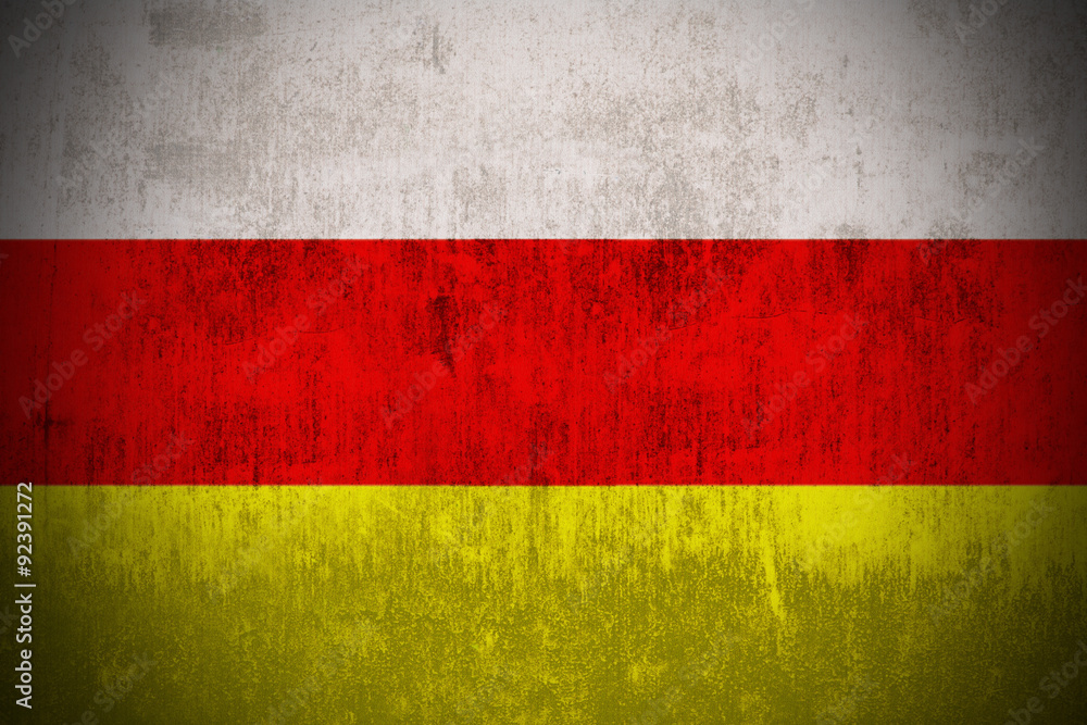 Grunge Flag Of Osetia Grunge Flag Of Osetia