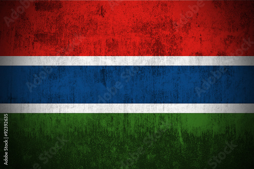 Grunge Flag Of Gambia