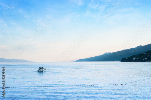 Sea at Optaija bay Croatia