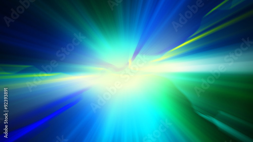 blue green shiny light abstract background