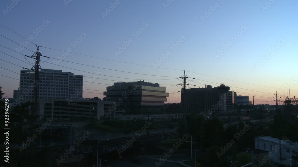 Stamford skyline night to dawn Time Lapse Stamford skyline night to dawn Time Lapse
