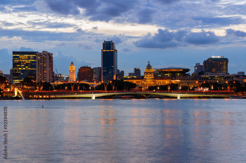 Fototapeta premium Singapore downtown