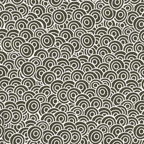 Seamless pattern with wool of sheep.