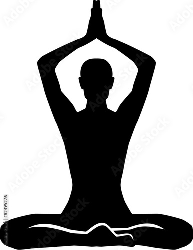 Meditation silhouette