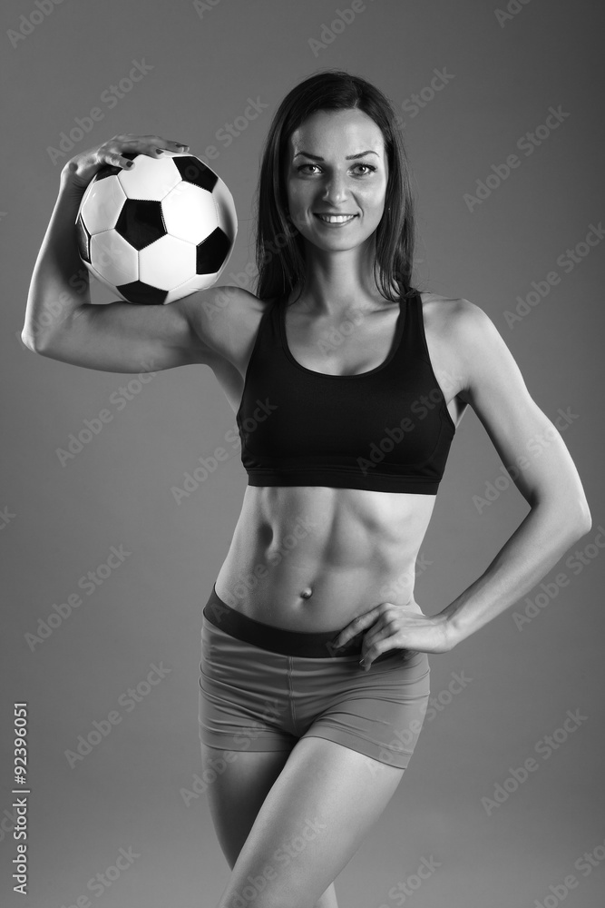  girls body with ball
