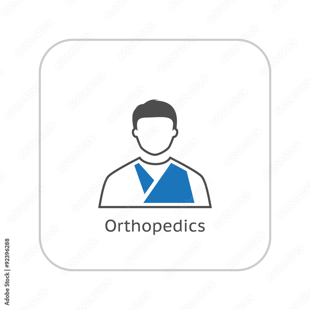 Orthopedics Icon. Flat Design. Orthopedics Icon. Flat Design.