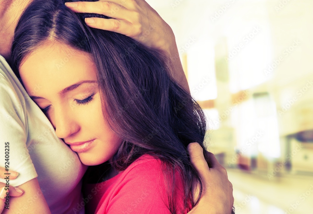 Fototapeta premium Teenager Embracing.