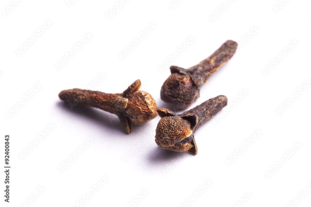 Cloves isolated on white. Cloves isolated on white.