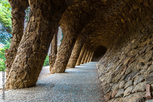 Park Guell in Barcelona, Spain #92402298