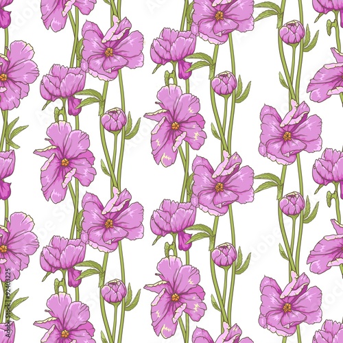 Margeary Pink Floral Seamless Pattern
