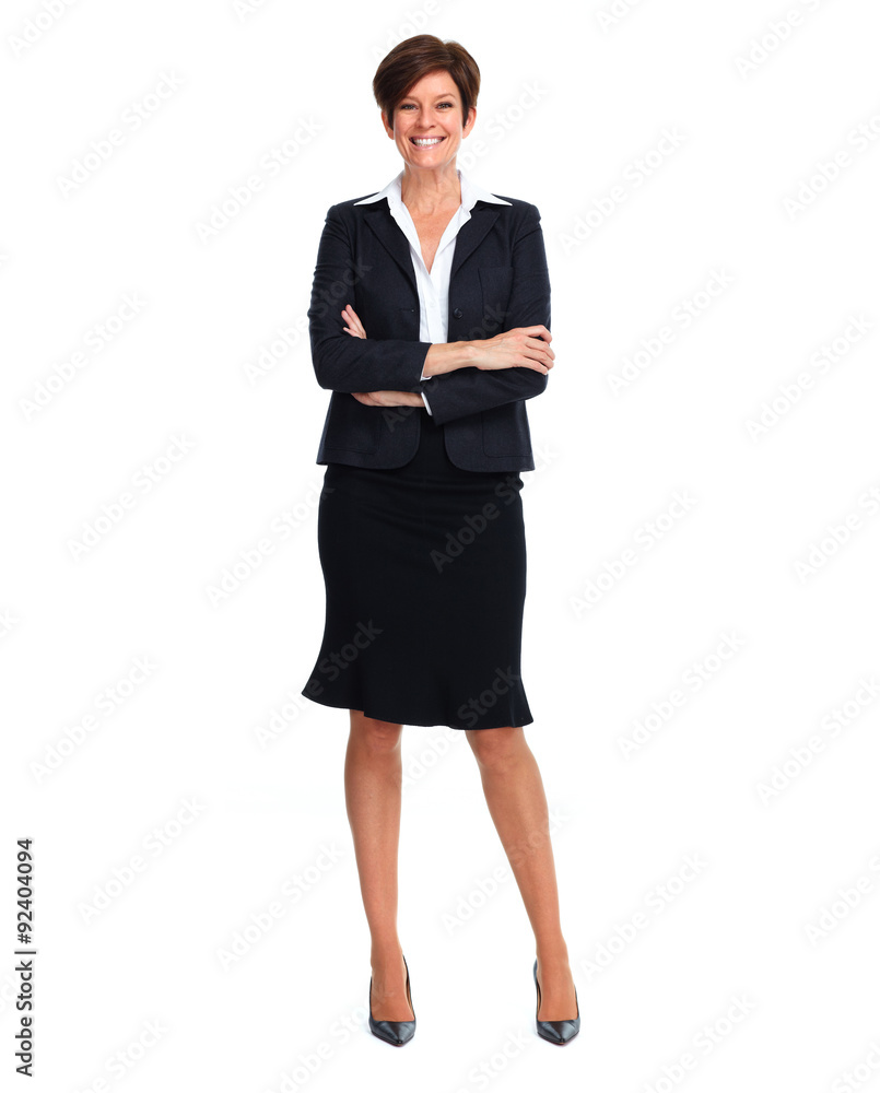 Beautiful business woman with short hairstyle. Beautiful business woman with short hairstyle.