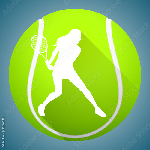 Tennis Player Silhouette