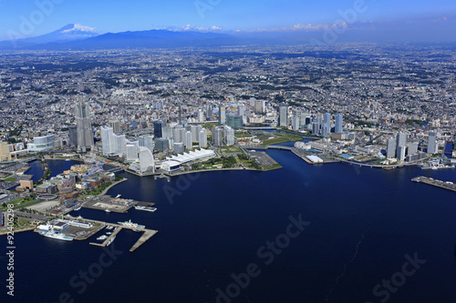 横浜上空／みなとみらい周辺空撮 photo