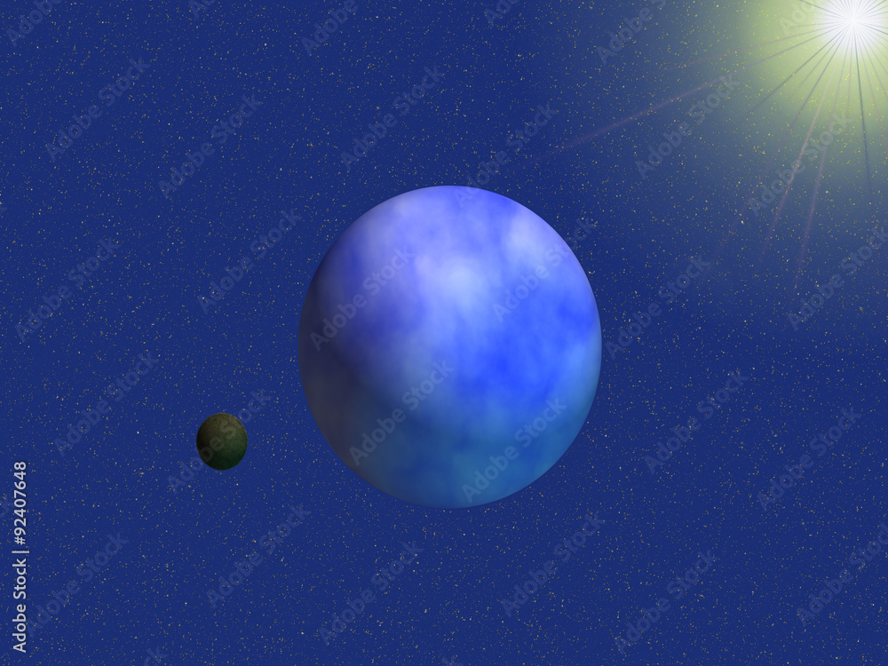 Obraz premium 水の星