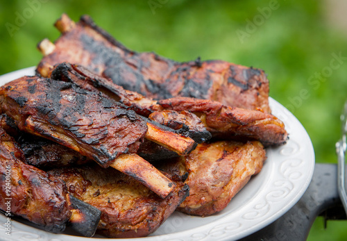 Pork Ribs Off The Grill