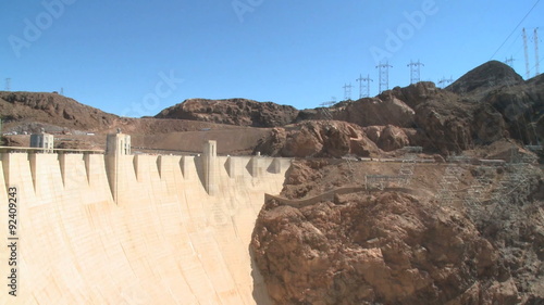 The Hoover Dam bypass under construction