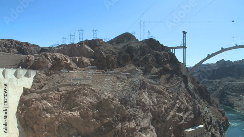 The Hoover Dam bypass under construction photo