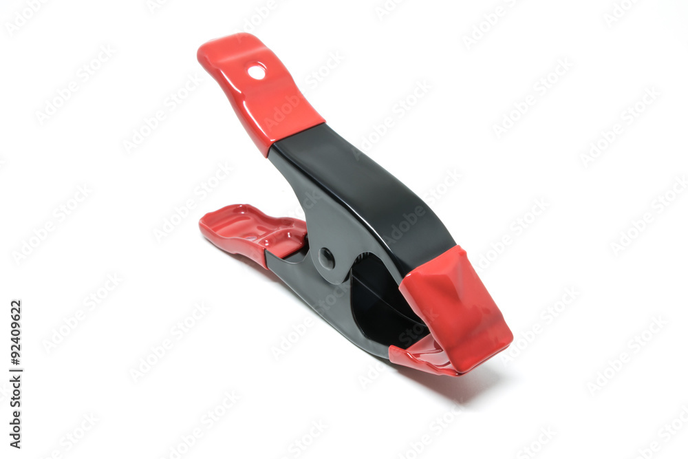 Steel Clamp white isolate Background Steel Clamp white isolate Background