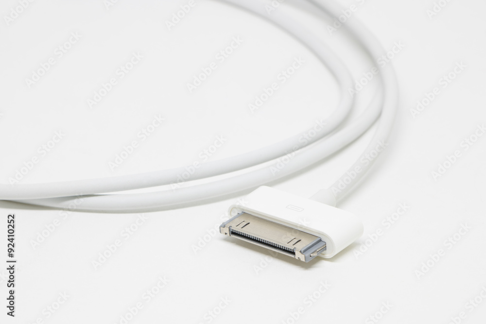 30 Pin USB Charging and Sync white isolate Background
30 Pin USB Charging and Sync white isolate Background